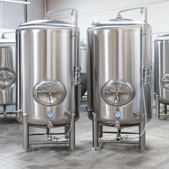1000L SUS304 Conical Dimple Jacket Double Wall Fermentation Tank