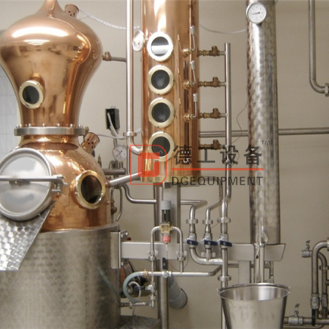 300L small Spirit Alcohol Copper Column Distilling machine Vodka